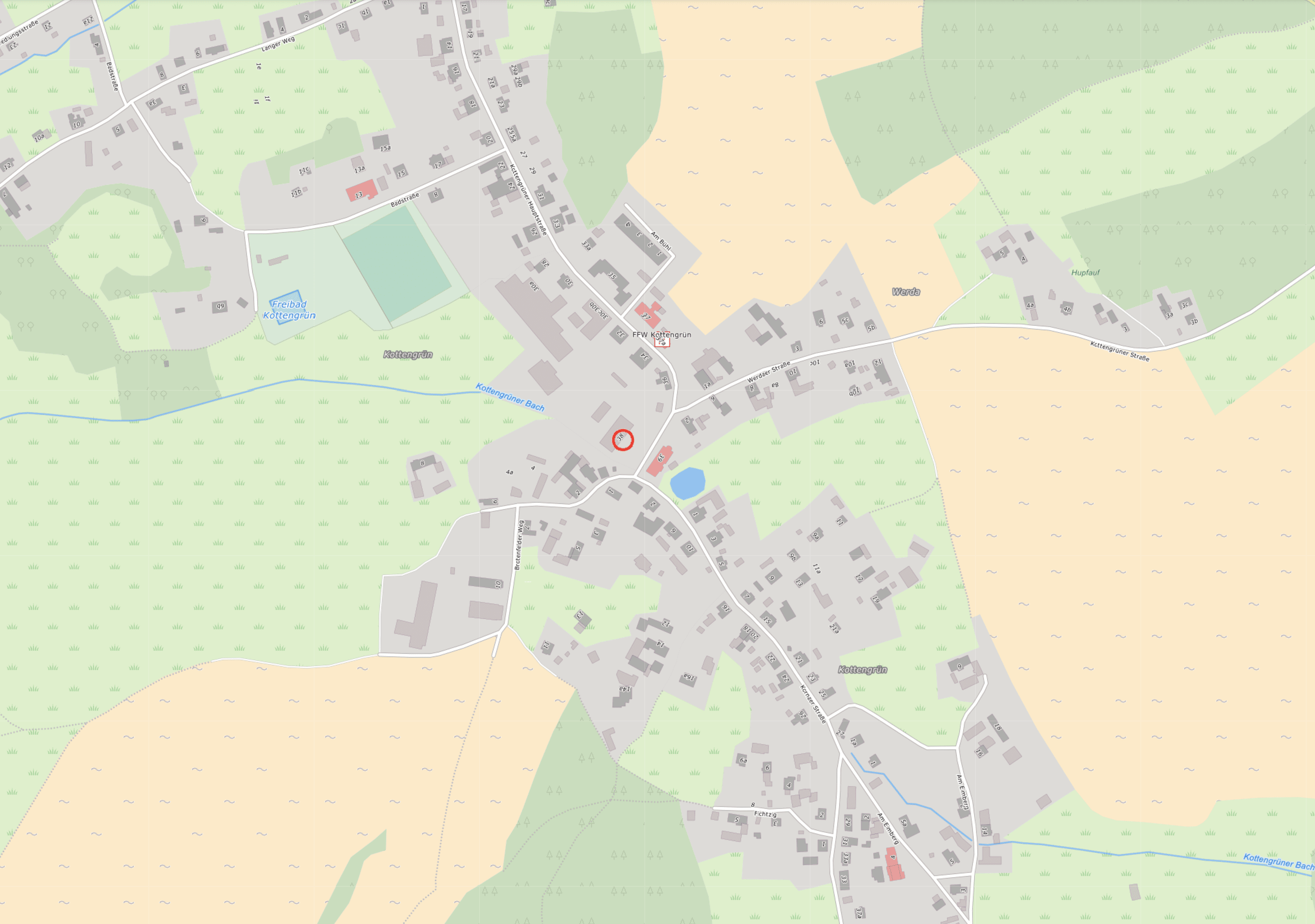 Karte mit Standort der FBG